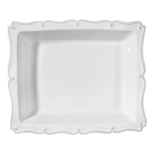 Berry & Thread 17" Rectangular Baker - Whitewash