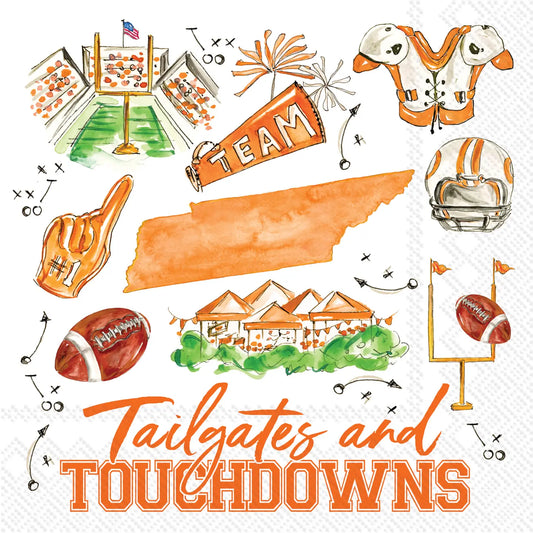 Tailgates and Touchdowns Cocktail Napkins