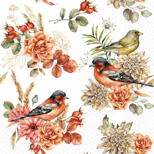 Autumn Bird Guest Napkins