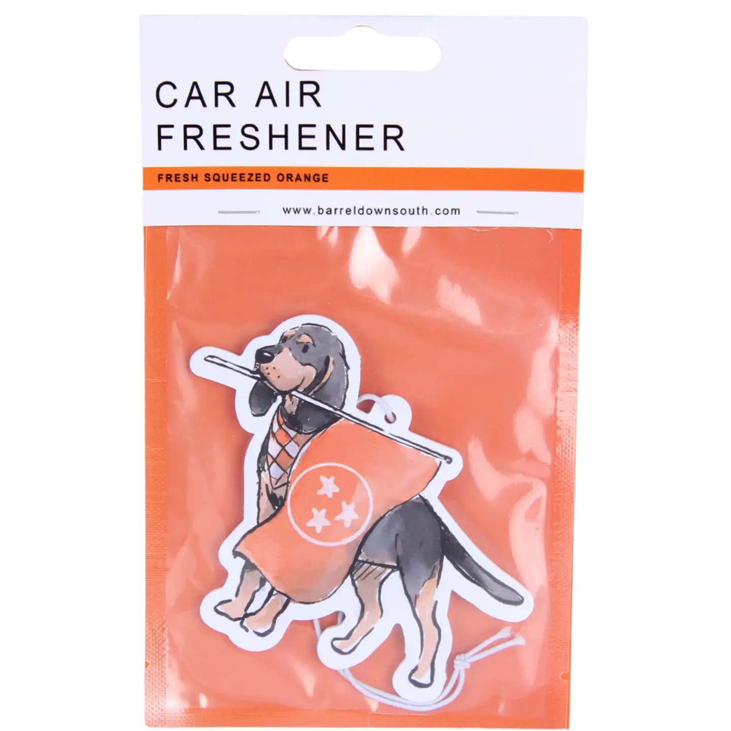 Bluetick Coonhound Flag Air Freshener