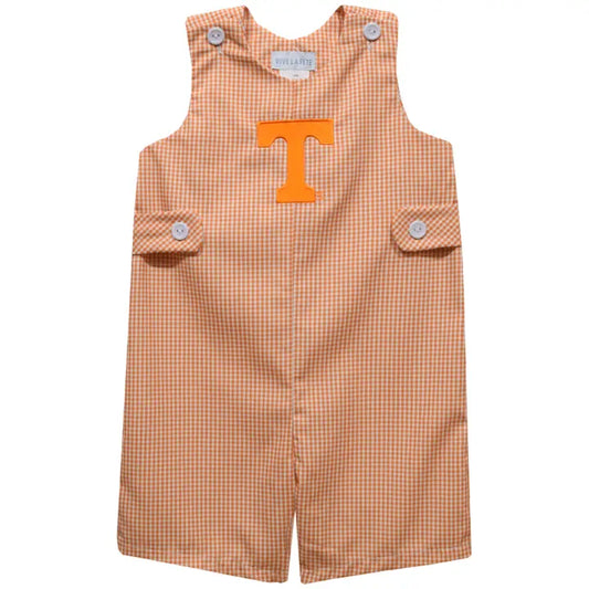 Tennessee Vols Embroidered Orange Gingham Jon Jon