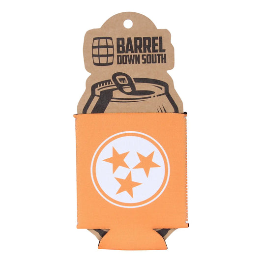 Tri Star Orange/White Can Cooler