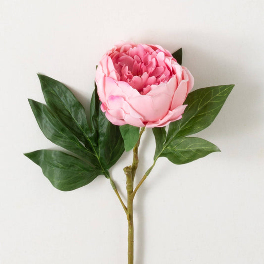 Dark Pink Peony Spray