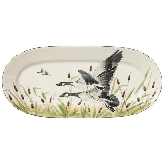 Wildlife Geese  SmallOval Platter