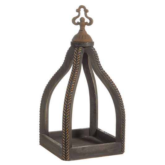 17 Inch Herringbone Applique Open Lantern
