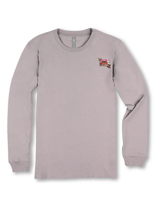 Book Stack Christmas Long Sleeve Tee