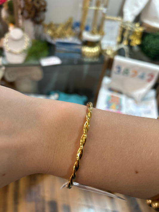 Gold Twist Bracelets
