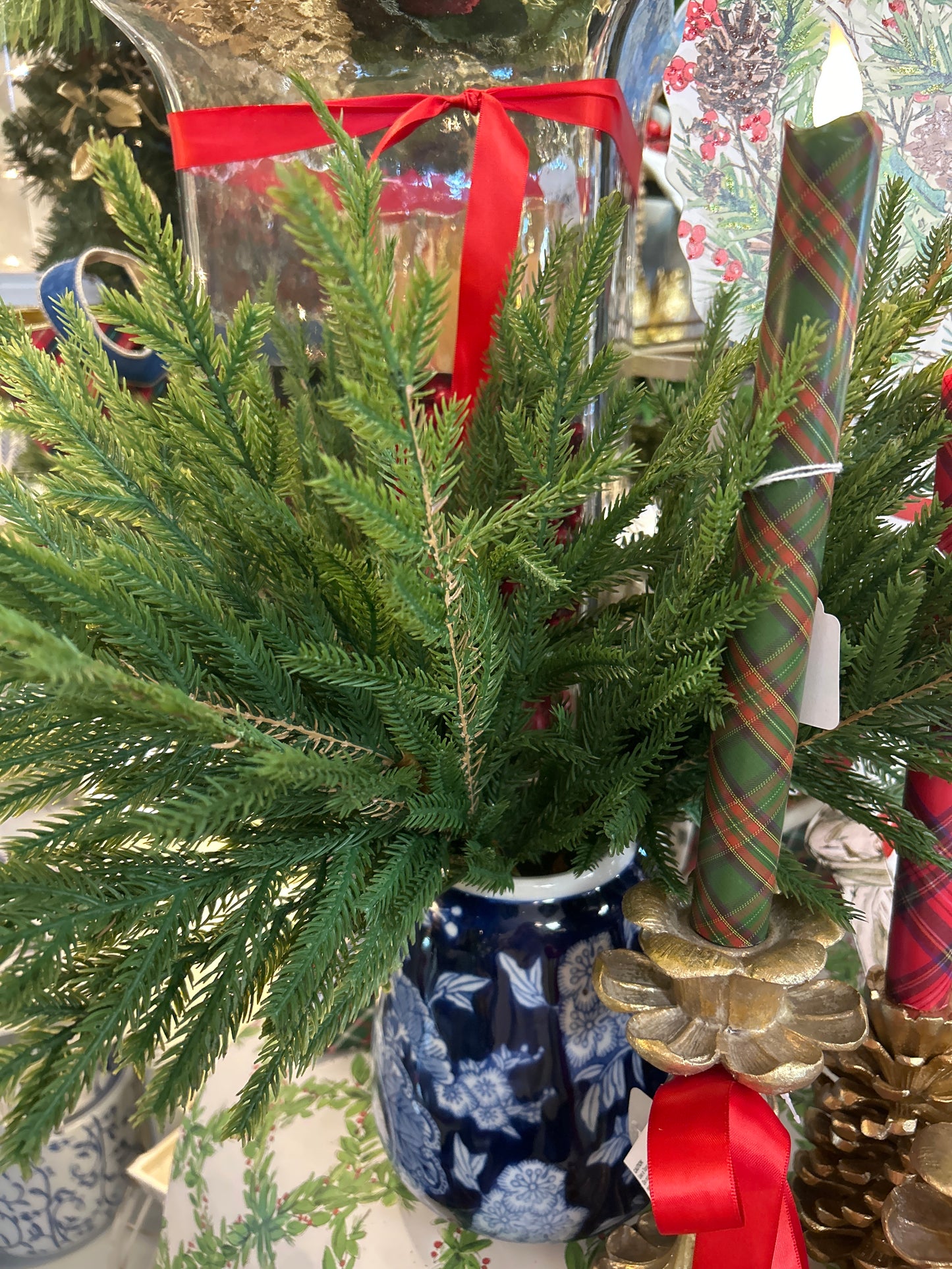 19 inch Real Touch Norfolk Pine Bush