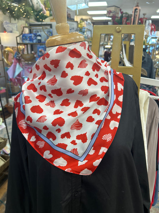Queen of Hearts Silk Scarf