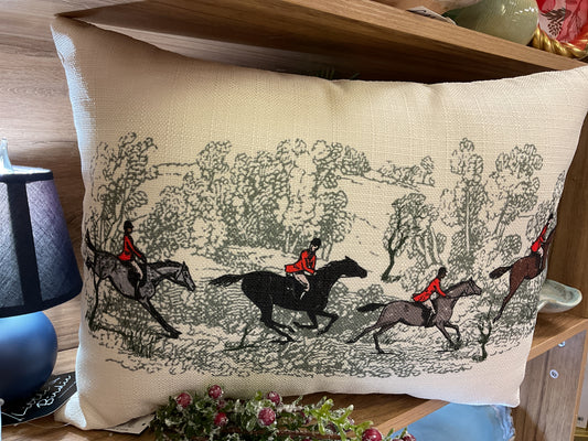 Scenic Horse Pillow