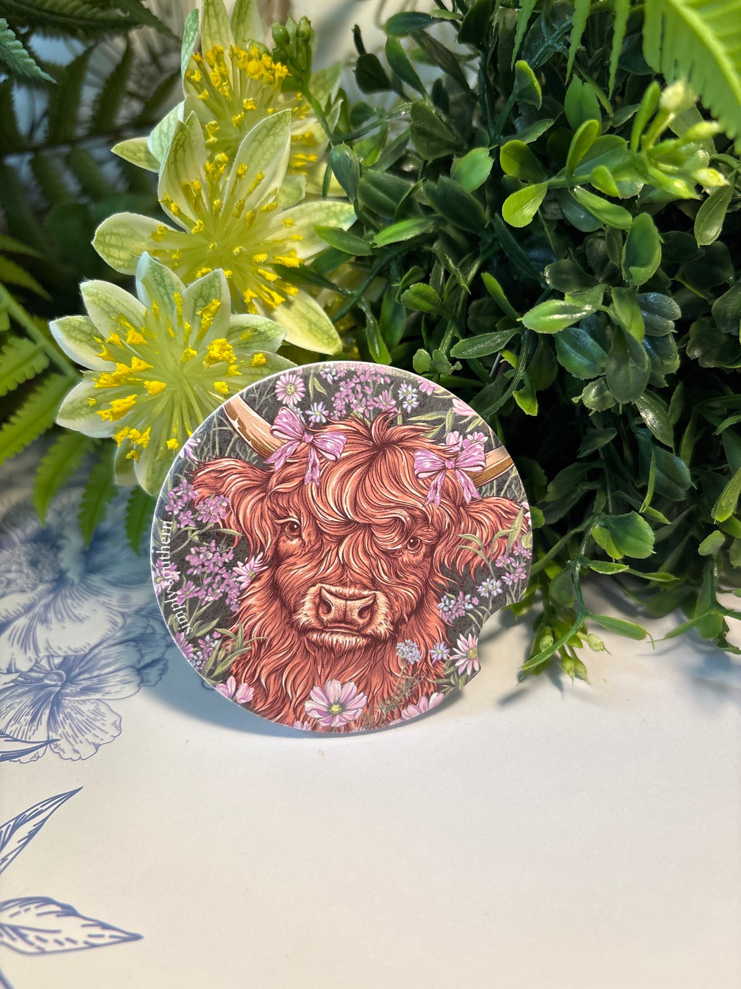 Simply Southern Water Absorbent Car Coaster
