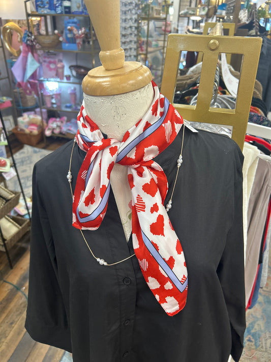 Queen of Hearts Silk Scarf