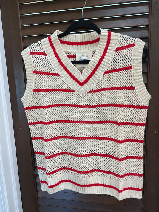 Stripe Knitted Vest Top