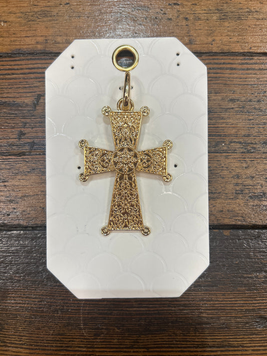 Vintage cross charm