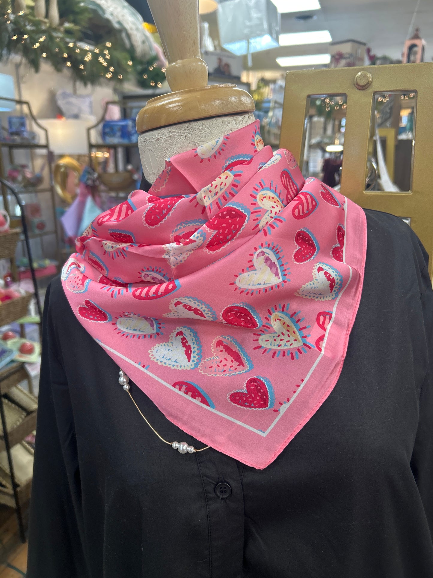 Full of Love Silk Scarf