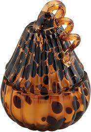 Tall Tortoise Pumpkin Glass Candle