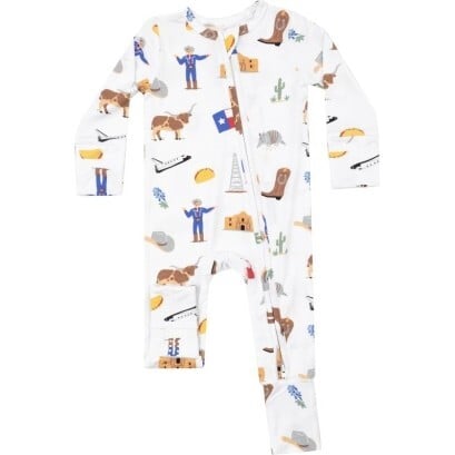 Angel Dear - Zipper Romper - Texas