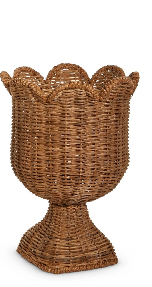 Woven Scalloped Urns