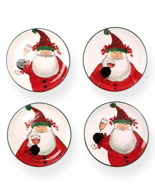 Vietri Old St. Nick Cocktail Plate