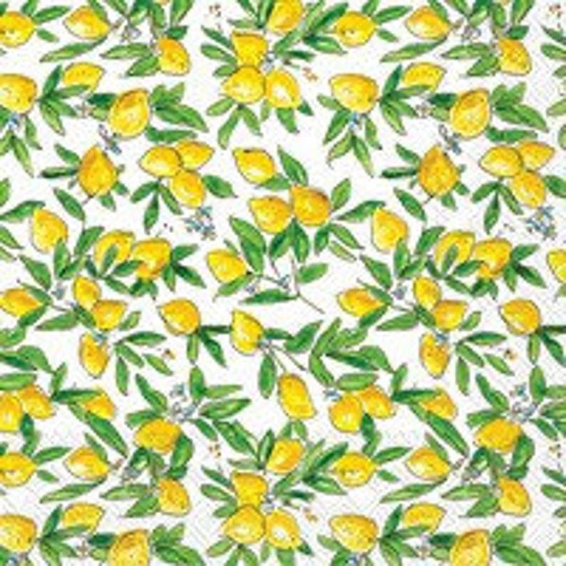 5 inch lemon napkins