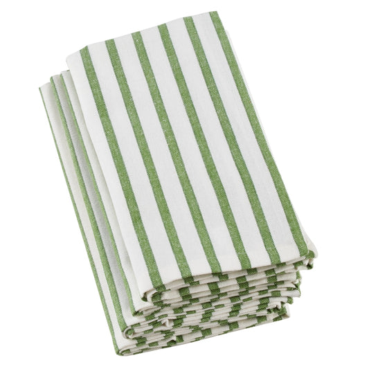 Lime Green Striped Napkins