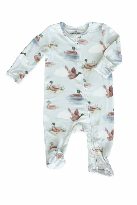 Little Ducking Zipper Footie