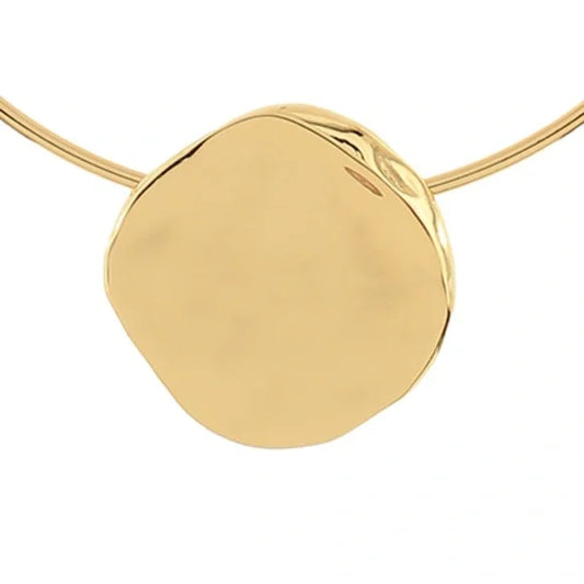 Large Round Gold Choker