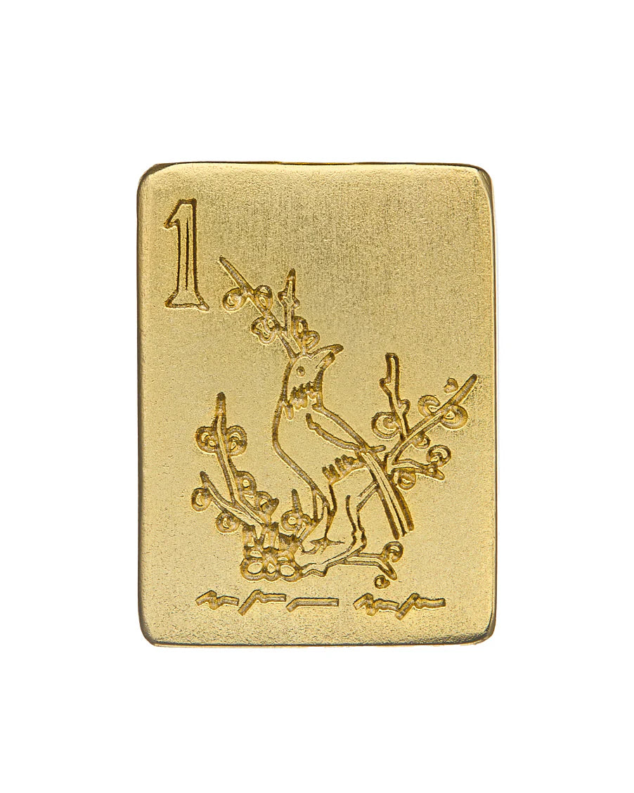 Susan Shaw Gold Mahjong Pendant Necklace 3089G