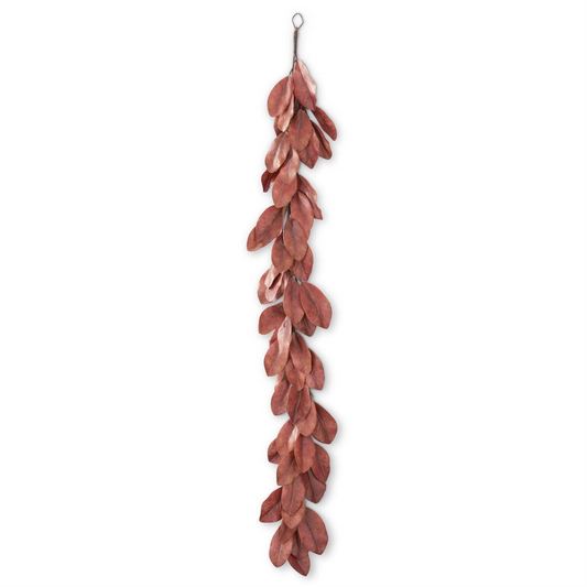 72 Inch Orange Magnolia Garland