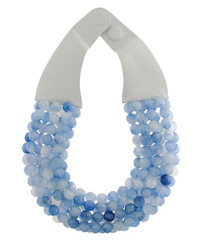 Multi Strand Blue Necklace