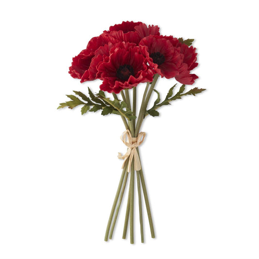 12.5 Inch Red Poppies