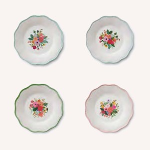 Garden Party Melamine Assorted Dessert Plates