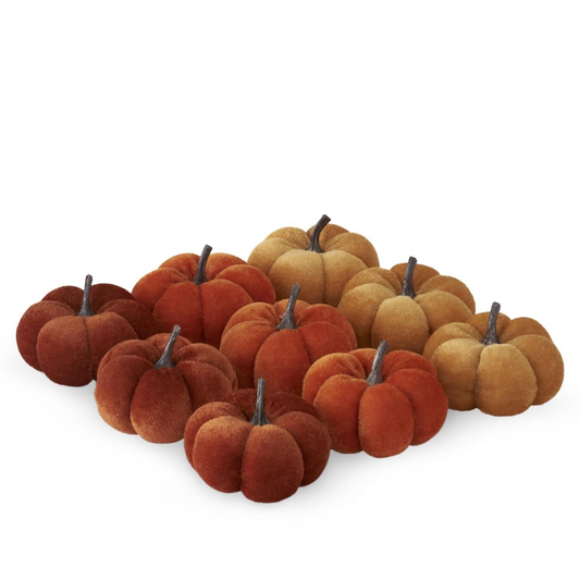 Small Velvet Pumpkins
