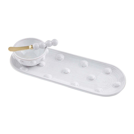 White Dotted Dip Tray