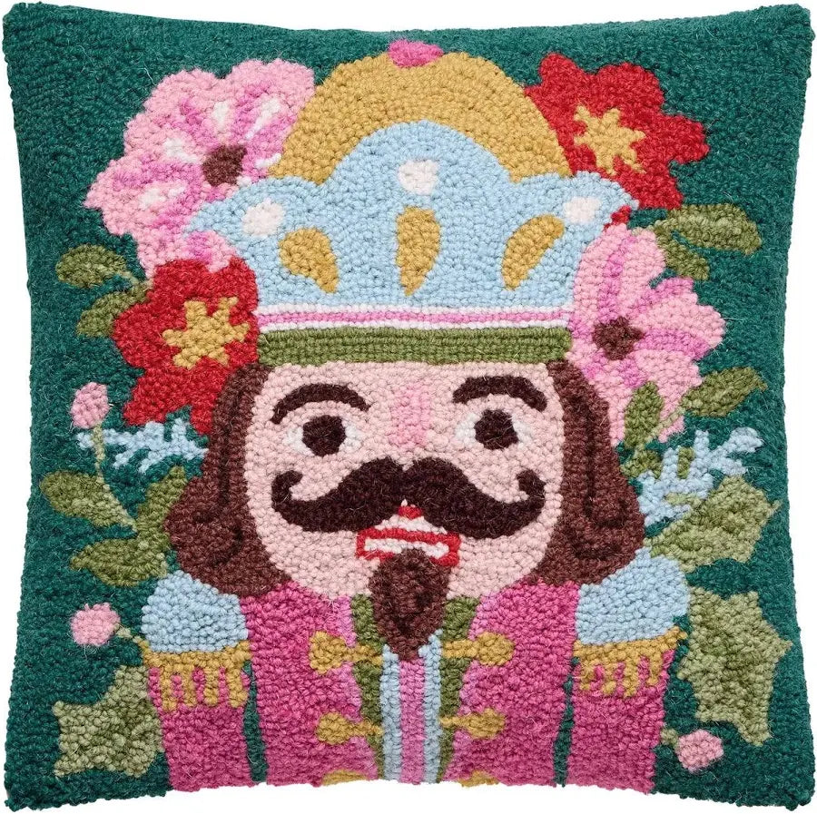 Holiday Nutcracker Hook Pillow