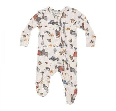 Hay Farmer 2 way Zipper Footie