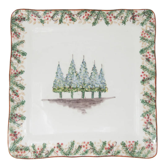 Natale Signed Square Platter/Charger