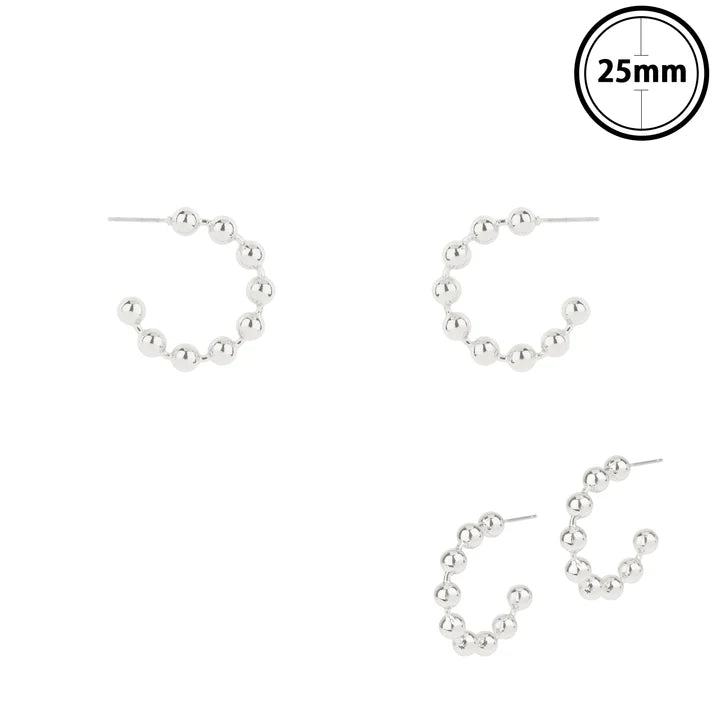 Silver Small Hoop Earrings