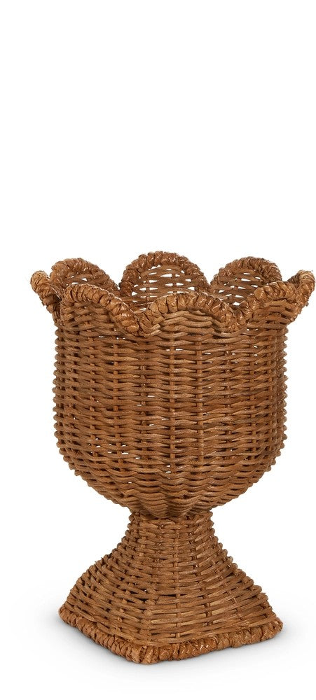Woven Scalloped Urns