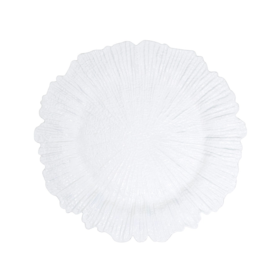 White Starburst Charger