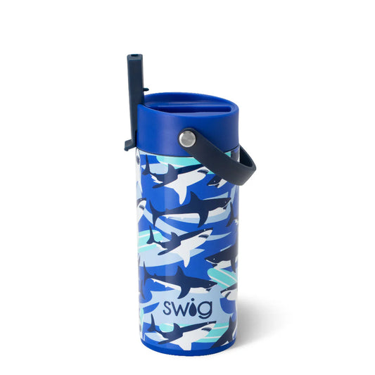 SWIG 12oz Shark Fin Flip & Sip Slim Tumbler