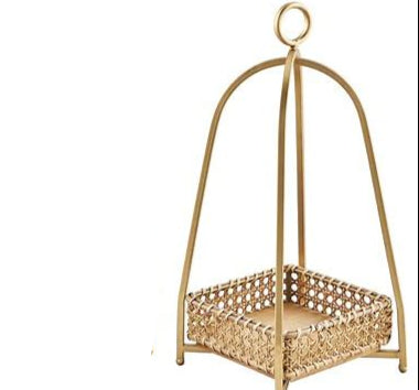 Cane Tray Lantern Small