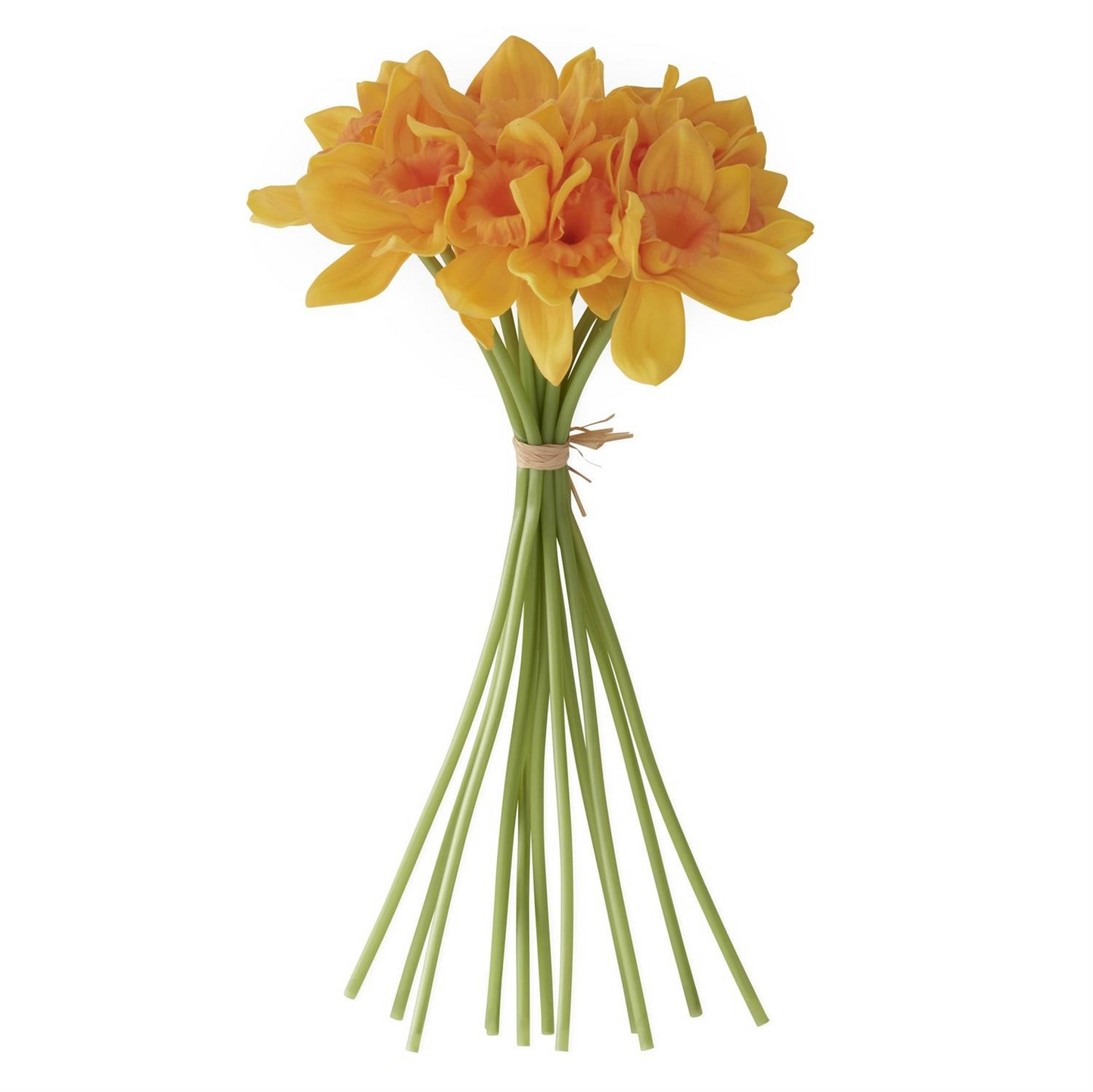 11 Inch Yellow & Orange Real Touch Daffodil Bundle (12 Stems)