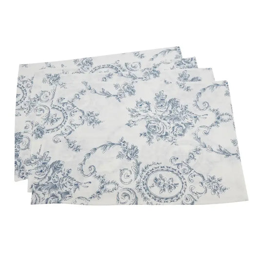 Toile Floral Placemats Linen