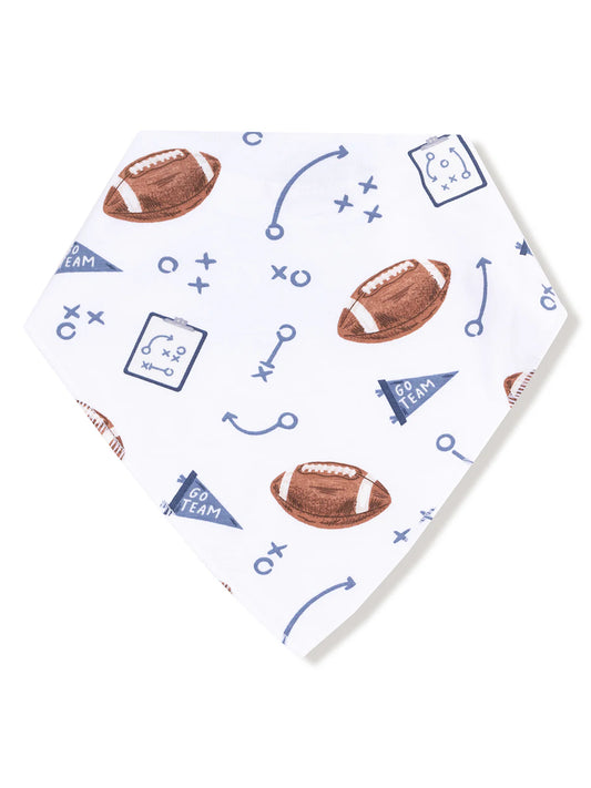 Touchdown Time - Navy-Bandana Bib