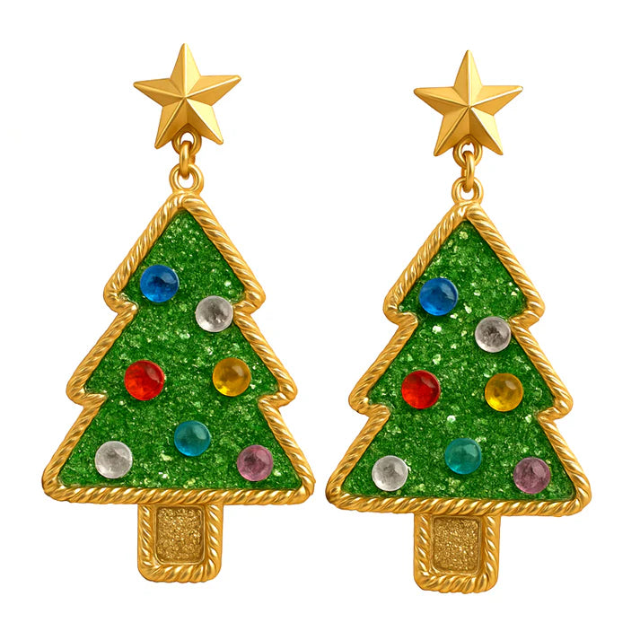 Christmas Tree Earrings