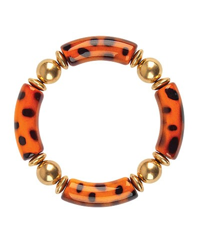 Burnt Orange Stretch Bracelets