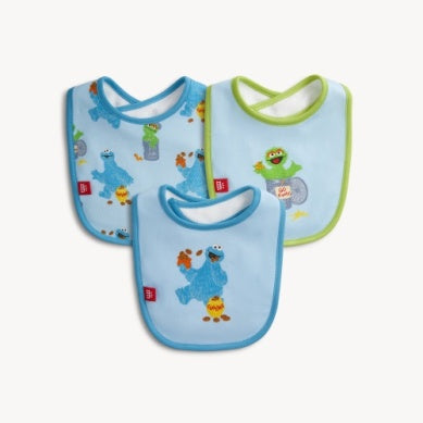 Cookie Monster 3 pack Bibs