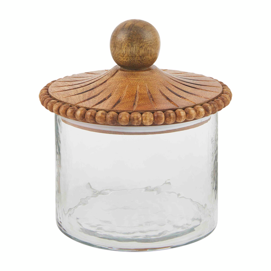 Beaded Glass Canister Set