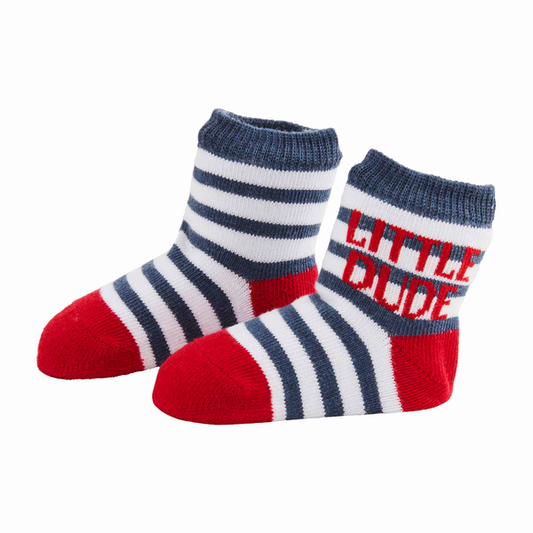 Baby Little Dude Stripe Socks